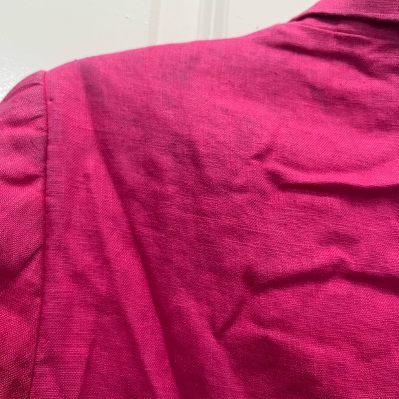 Sanctuary Pink Linen Cape Cod Blazer Size Small $159 - Picture 9 of 12